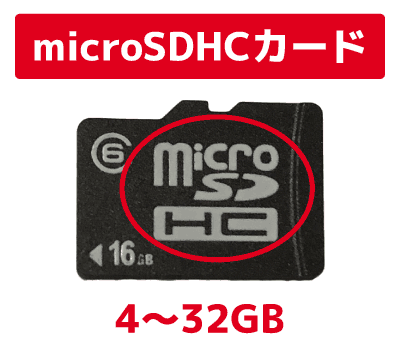 microSDHCカードの容量 解説画像