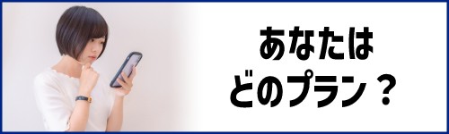 あなたはどのプランに当てはまる?