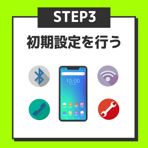 ステップ3.初期設定を行う