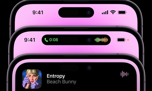 【iPhone 14 Pro/Maxのみ】Dynamic Island(ダイナミック アイランド)