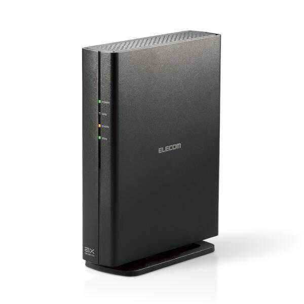 無線LANルーター【11ax.ac.n.a.g.b/2402+574Mbps/IPv6/IPoE対応/ブラック】 WRC-X3000GS2-B