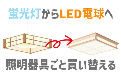 LED照明は器具ごと交換する