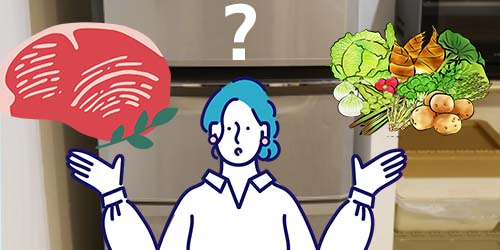 野菜室や冷凍室の位置