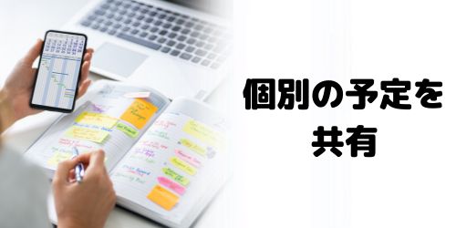 個別の予定を共有する方法