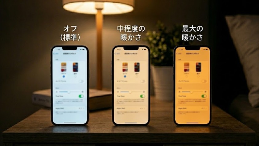iPhone 「Night Shift」の調整