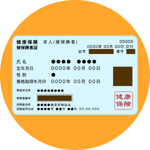 健康保険証(マスキング)