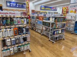 スマホアクセサリーコーナー